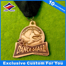 Dancing Medal Awards Customized Metal Medal Antique Copper Medal for Champion